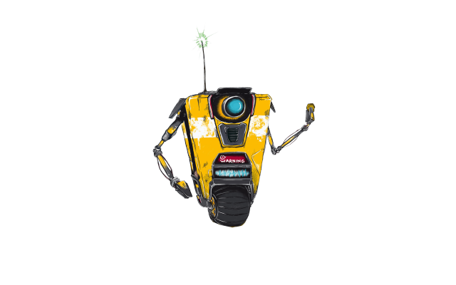 Yellow robot broken arm broken free wallpaper for desktop - medium preview image