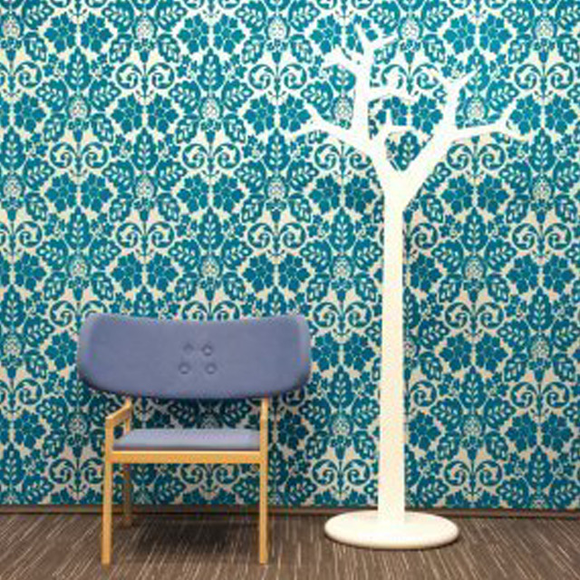 Chair tree room wallpaper blue free wallpaper for tablet - medium preview image