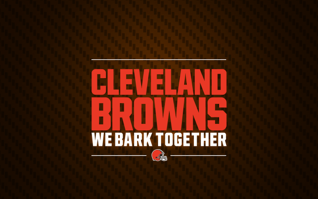 Cleveland browns we bark together free wallpaper for desktop - medium preview image