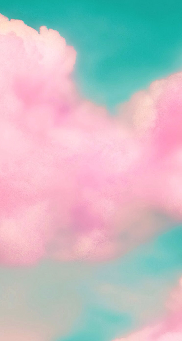 Pink cloud blue sky pink free wallpaper for mobile - medium preview image