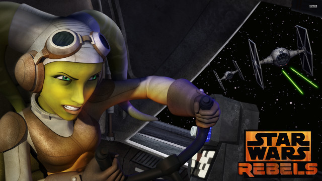 Star wars cartoon character driving free wallpaper for desktop - medium preview image