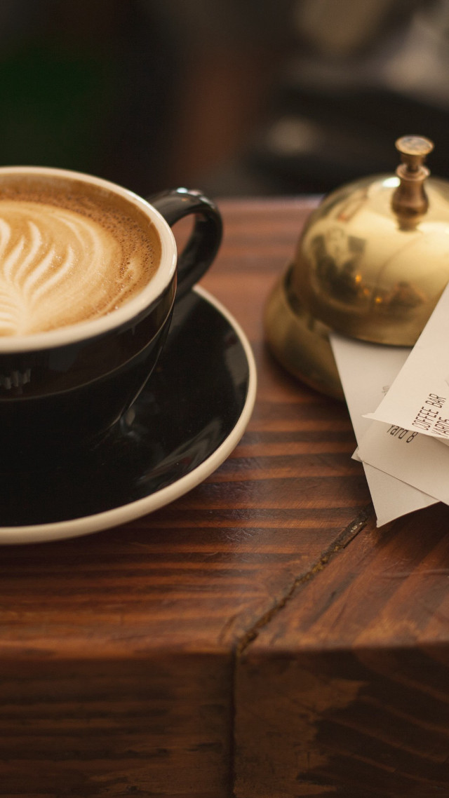 Coffee saucer paper table pen free wallpaper for mobile - medium preview image