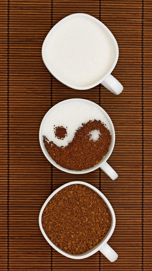 Three bowls food mat spoon free wallpaper for mobile - medium preview image