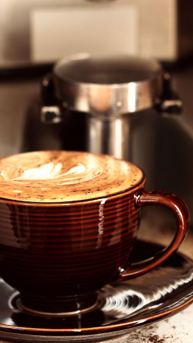 Coffee saucer plate food pot free wallpaper for mobile - medium preview image