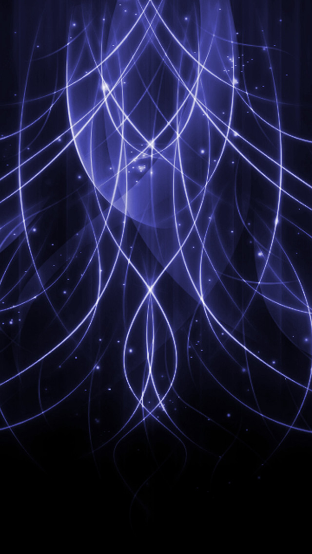 Blue abstract lines hologram night free wallpaper for mobile - medium preview image
