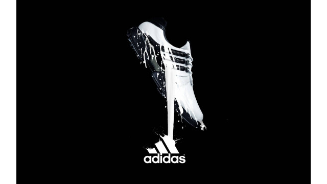 Adidas shoes black background white free wallpaper for desktop - medium preview image