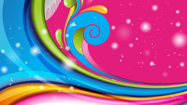 Colorful abstract background swirl stars #2 free wallpaper for desktop - medium preview image