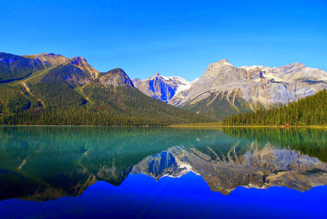 Mountain range reflection lake blue #9 free wallpaper for desktop - medium preview image