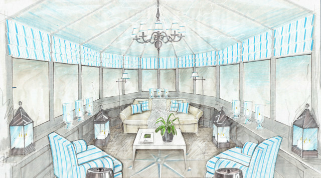 Living room blue chairs chandelier free wallpaper for desktop - medium preview image