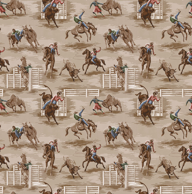 Cowboy cowgirl rodeo pattern tan free wallpaper for tablet - medium preview image