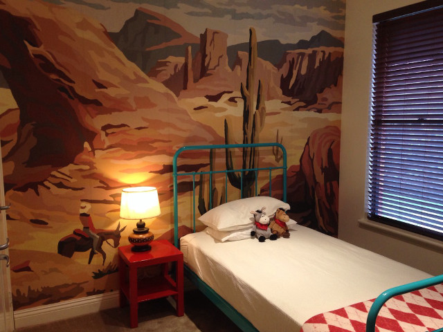 Bedroom bed painting lamp table free wallpaper for desktop - medium preview image