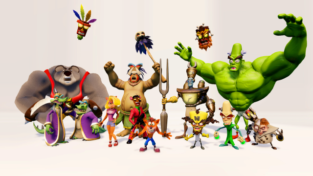 Cartoon characters group standing white #6 free wallpaper for desktop - medium preview image