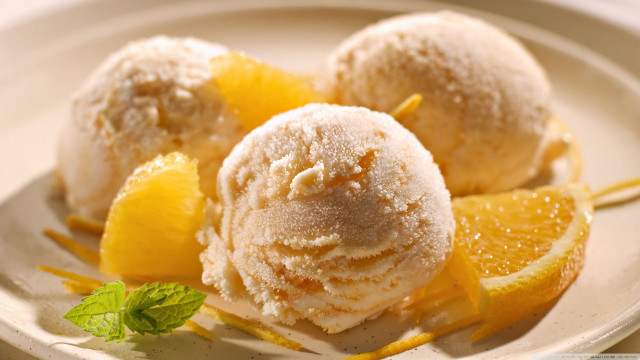 Ice cream orange slices mint #3 free wallpaper for desktop - medium preview image