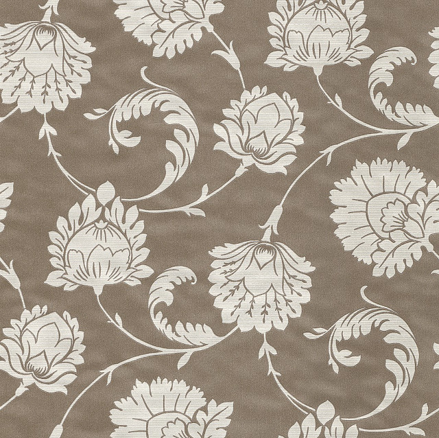 Brown white floral pattern white free wallpaper for tablet - medium preview image