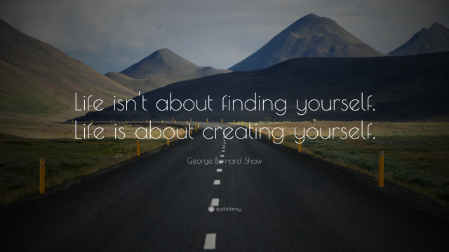 Road quote life creating yourself free wallpaper for desktop - medium preview image