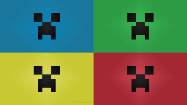 Colored squares black center middle free wallpaper for desktop - medium preview image