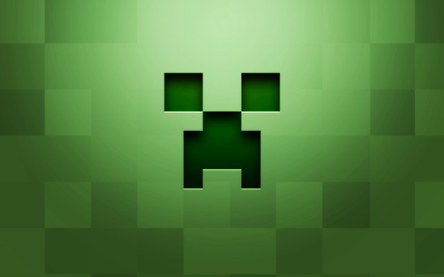 Green wall pixel face background free wallpaper for desktop - medium preview image
