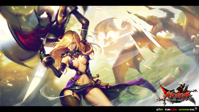 Woman costume sword giant demon free wallpaper for desktop - medium preview image
