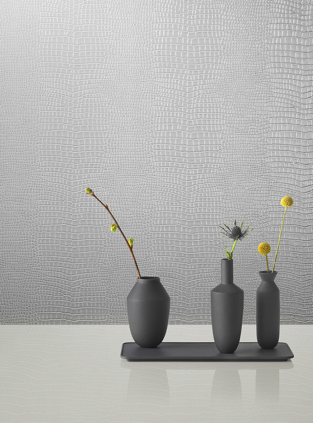 Three vases flowers table wall free wallpaper for mobile - medium preview image