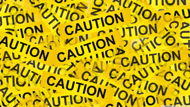 Caution signs yellow tape black free wallpaper for desktop - medium preview image