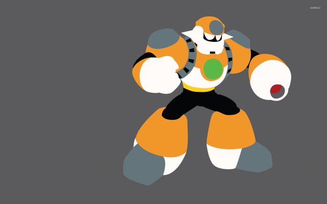 Cartoon robot greenball blackwhite outfit free wallpaper for desktop - medium preview image