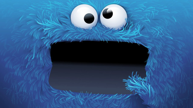 Blue monster big eyes black #2 free wallpaper for desktop - medium preview image