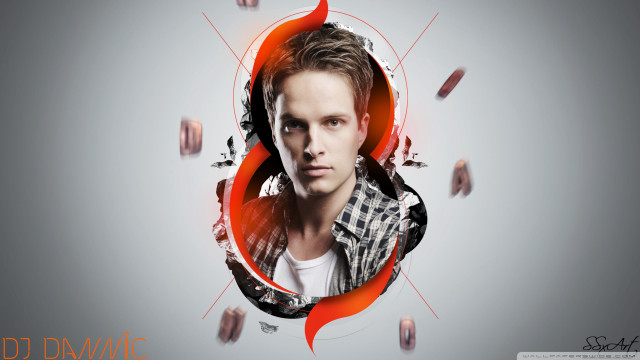 Man red circle background red free wallpaper for desktop - medium preview image