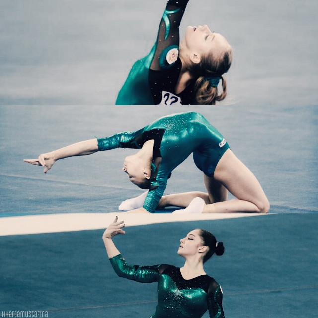 Woman split balancebeam arabesque graceful free wallpaper for tablet - medium preview image