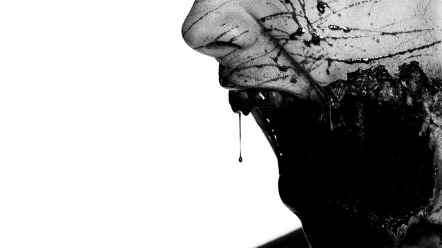 Bloody face black shirt knife free wallpaper for desktop - medium preview image