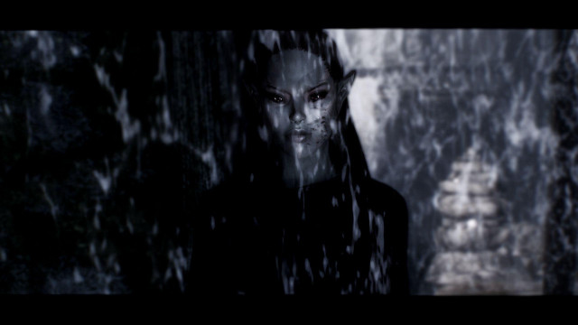 Woman rain creepy look head free wallpaper for desktop - medium preview image