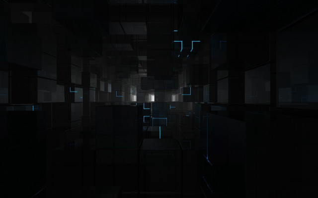 Dark hallway windows light end free wallpaper for desktop - medium preview image