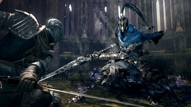 Man armor sword another man free wallpaper for desktop - medium preview image