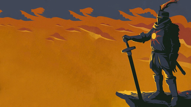 Man suit hat hill sword free wallpaper for desktop - medium preview image