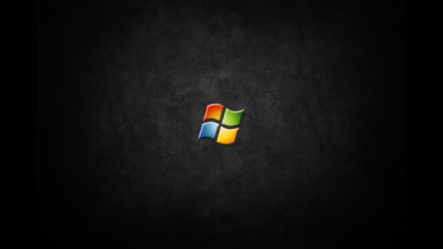Black background windows logo dark free wallpaper for desktop - medium preview image