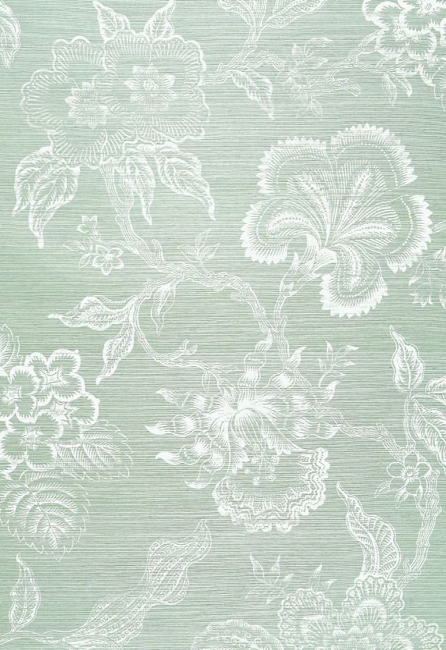 Green white floral wallpaper white #2 free wallpaper for mobile - medium preview image