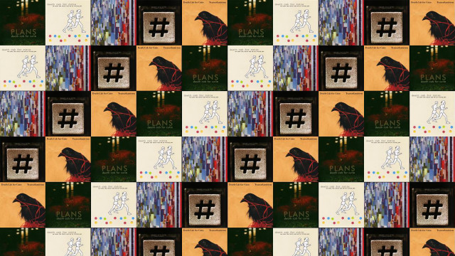 Black bird yellow background pattern free wallpaper for desktop - medium preview image