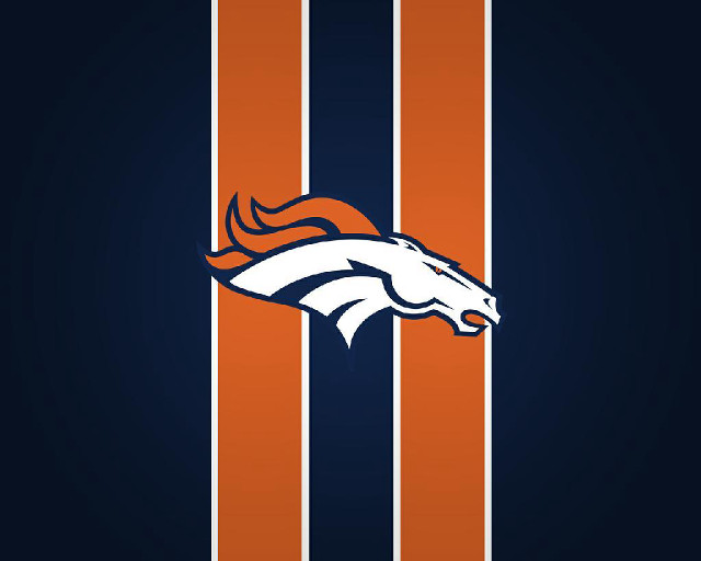 Denver football logo striped background free wallpaper for desktop - medium preview image