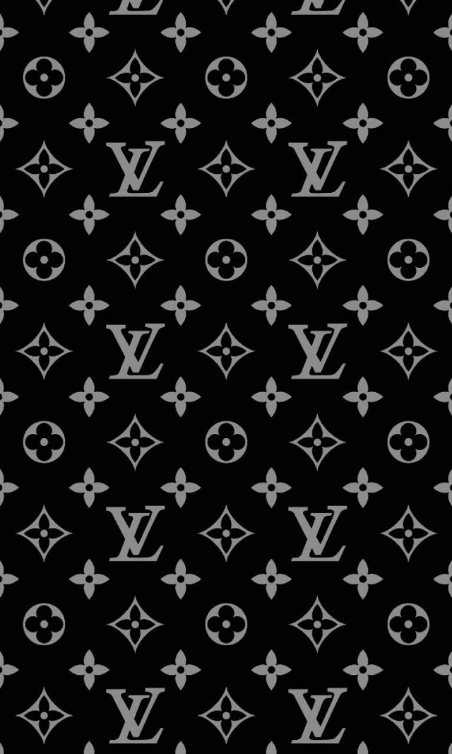 Black white louis vuitton pattern #3 free wallpaper for mobile - medium preview image