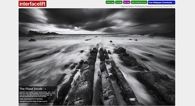 Rocky beach waves cloudy sky free wallpaper for desktop - medium preview image