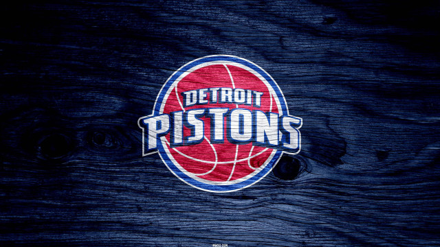Detroit pistons logo wooden background free wallpaper for desktop - medium preview image