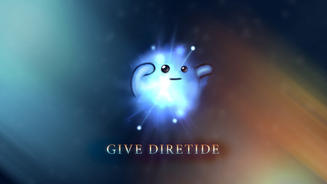 Blue yellow background glowing object free wallpaper for desktop - medium preview image