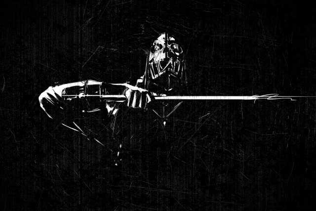 Man gun black background grungy free wallpaper for desktop - medium preview image