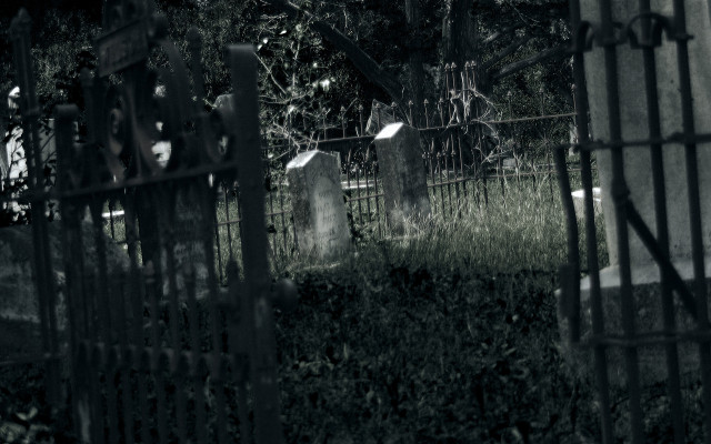 Cemetery gate foreground background graveyard free wallpaper for desktop - medium preview image