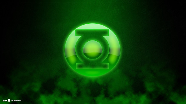 Green lantern logo dark sky free wallpaper for desktop - medium preview image