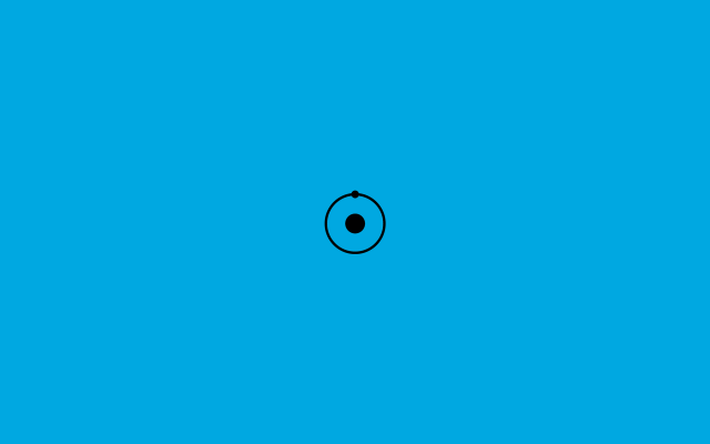 Blue background black circle black #2 free wallpaper for desktop - medium preview image