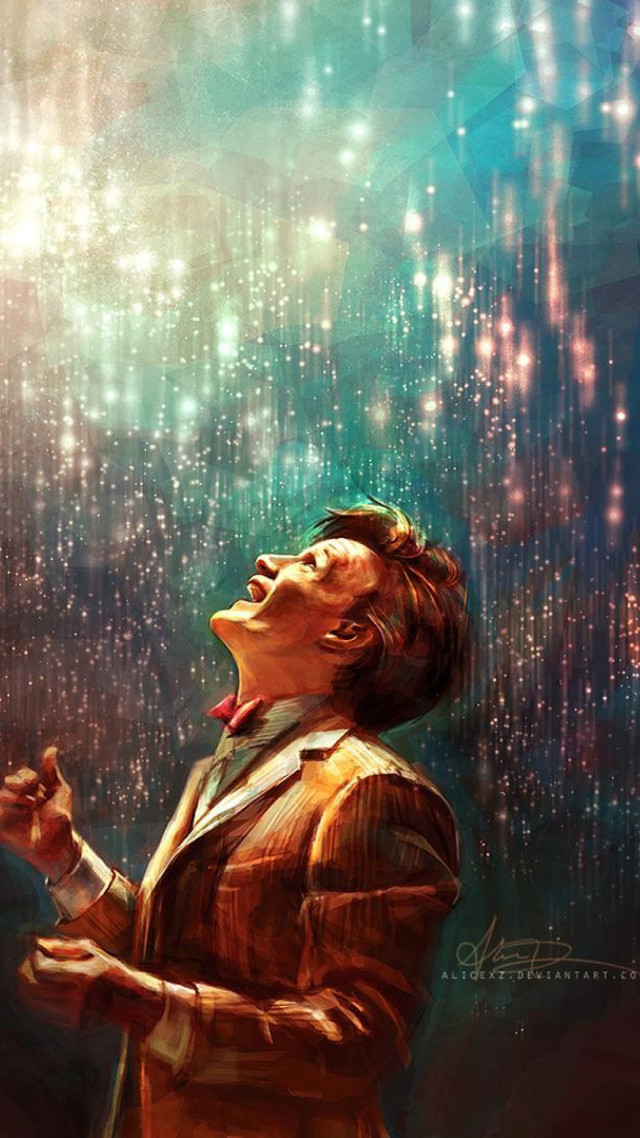 Man singing microphone sky stars free wallpaper for mobile - medium preview image
