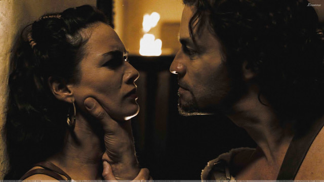 Man woman staring dark room free wallpaper for desktop - medium preview image