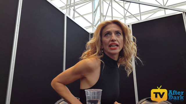 Woman black dress black wall free wallpaper for desktop - medium preview image