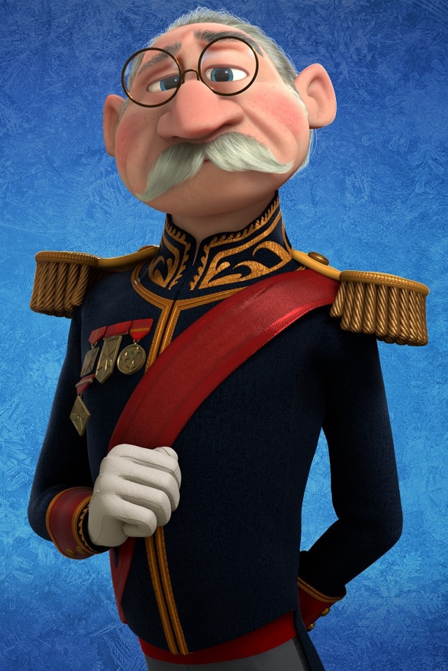 Cartoon character uniform glasses mustache free wallpaper for mobile - medium preview image