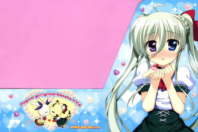 Anime girl long white hair #2 free wallpaper for desktop - medium preview image